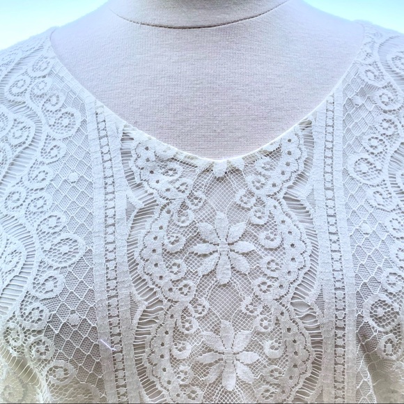 Chico's White Lace Top - Picture 8 of 14